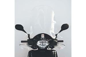 Italian brand E118+A220 KIT PARABREZZA ISOTTA HONDA SH 125-150 I.E. DAL 2005 AL 2009, Classico, Chiaro, A incastro, Motocicletta