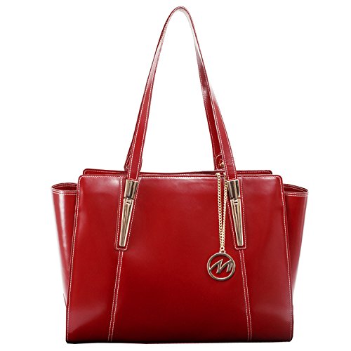 Preisvergleich Produktbild McKleinUSA 97506 Leder Lady 's Tasche mit Tablet Pocket – Rot