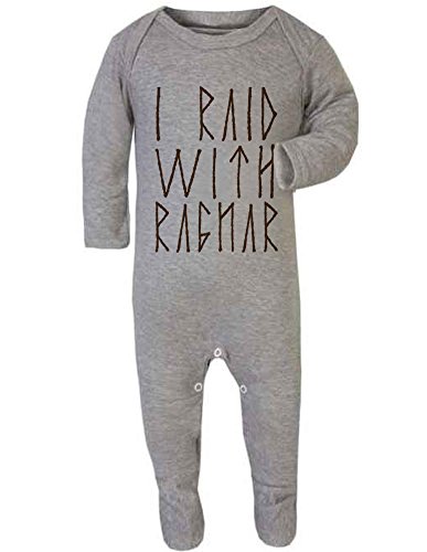ROMPER - I Raid With Ragnar Vikings Baby Rompersuit / Playsuit
