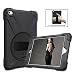 Produktbild iPad Mini 4 Hülle,Schutzhülle für iPad Mini 4,Roreikes 360 Grad drehbar mit Fullbody Rugged Ständer, Handschlaufe und Schultergurt Fall,3 Schicht Hybrid Heavy Duty Shockproof Rutschfeste Silikon Schutzhülle Tasche Case Cover für Apple iPad Mini 4 (7,9 Zoll)