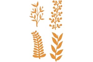 Craftelier - Set de 4 Troqueles Explosión de Primavera para Creaciones de Scrapbooking, Manualidades y Tarjetería | Diseños de Elementos Florales - Tamaño Aproximado entre 3,17 x 5,22 cm y 2,75 x 6 cm