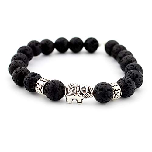 LCSLDW Bracelet Homme，l'oeil De Tigre Elephant Stone Bracelets Bijoux Cadeaux Partie Applicables À l'anniversaire De Mariage Cadeaux Partie D'Engagement