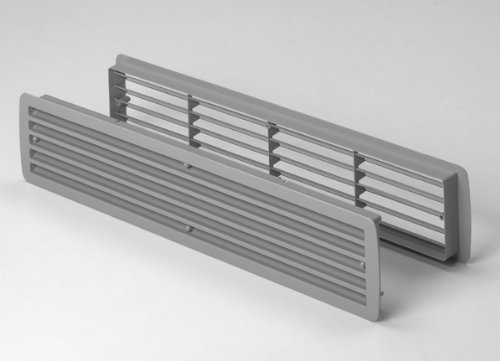 Kunststoffgitter Badezimmerlüftung Lüftungsgitter Türlüftung verschiedene Farben (Weiß) - 2