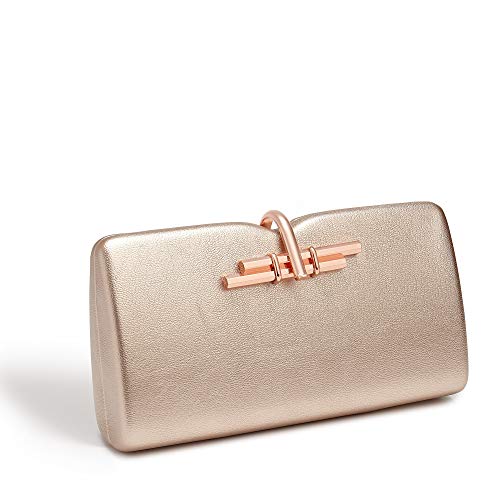 LaBante - Allegro - Clutch Bags for Women - Rose Gold Clutch Bag Vegan Bag Small Bag Clutch Purse | Pink Bag Shoulder Bags for Women Handheld Bag Crossover Bag Evening Clutch Bags PU Vegan Leather