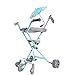 Produktbild SMLZV Einfache leichte faltbare dreirädrige Reise Kinderwagen Dreirad geeignet for 3-8 Jahre alte Kinder Aluminiumlegierung