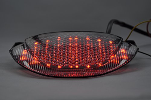 Topzone Moto Clear Lens Motorcycle Led Taillights Brake Tail Light For BMW K1200R K1200S　並行輸入品 Topzone Moto Clear Motorcycle Indicators Turn Signal Lens For