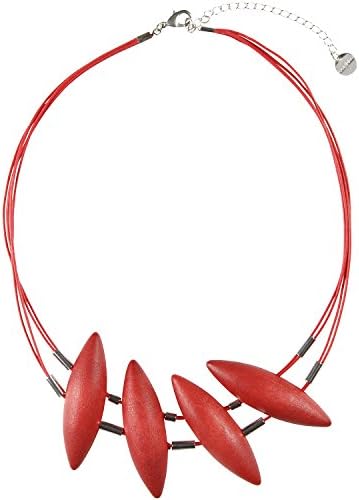 Aarikka TIMOTEI necklace, 50 cm long, strawberry red