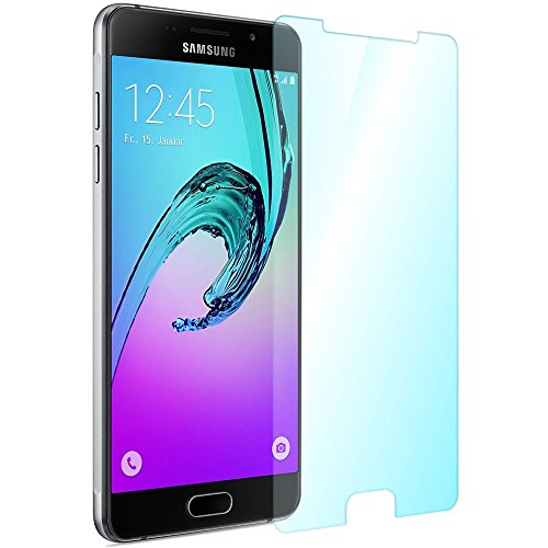 Samsung Galaxy A5 A510 (2016) Echt Glas Folie 2x Displayglas Echtglasfolie Schutzglas für Display extrem kratzfest 9H bruchsicheres Panzerglas selbstklebend tempered Glass Screen Protector perfekter Schutz Displayschutzfolie von UC-Express - 8