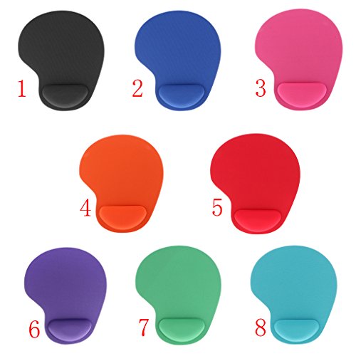 Generic Bequeme Weiche Gel Mauspad Mausmatte mit Handauflage – Rot - 4