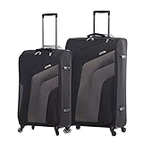 Aerolite Leichtgewicht 4 Rollen Trolley Koffer Reisekoffer...