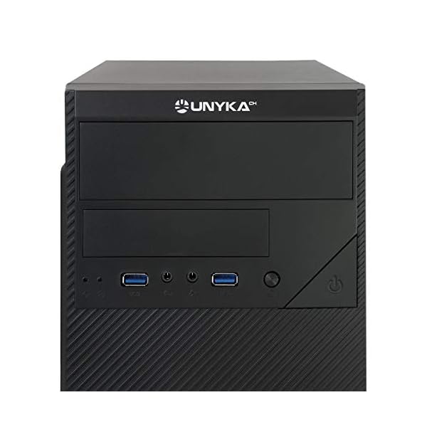 UNYKAch Aero C20 MATX - Caja Ordenador con Fuente 500 W, 2xUSB 3.0 Negro - Image 4