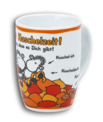 SHEEPWORLD Tasse Mit Spruch Du Machst Mich Glücklich | Kaffeetasse, Porzellan, 30 Cl