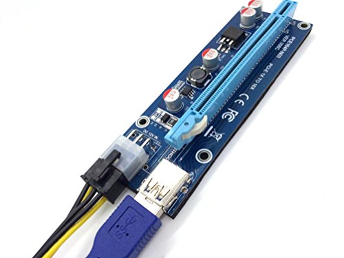 Bescita USB 3.0 PCI-E Express 1 X bis 16 x Extender Riser Card Adapter SATA 6Pin Kabel - 4