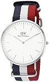 Daniel Wellington Herren-Armbanduhr XL Cambridge Analog Quarz Nylon 0203DW