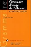 Grammaire d'usage de l'allemand contemporain