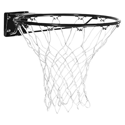 SPALDING - NBA STANDARD RIM (78-09SCN) - Cercle Panier en Acier - Ressorts suspension - Filet résistant - noir