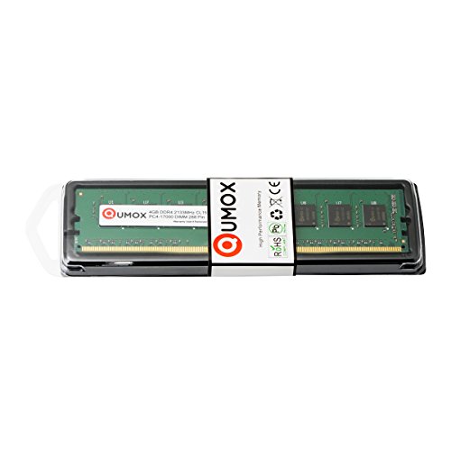 QUMOX 4GB DDR4 2133 2133MHz PC4-17000 PC-17000  288 Pin  DIMM de Memoria de 4GB para computadora Escritorio PC