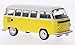 Produktbild VW T2 Bus, gelb/weiss, 1976, Modellauto, Fertigmodell, Triple 9 Collection 1:43