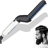 Kein Haarschaden: Füllen Sie Bart & Haar auf, glätten Sie die Seitenhaare und glätten Sie lockiges Haar. Reduzieren Sie das Kräuseln und Entflechten. Negative Ionenfässer und Kammzähne mit Keramikbeschichtung schützen Ihre Haare und versiegeln Feuchtigkeit für natürlichen Glanz. Erstaunlicher Effekt den ganzen Tag über.