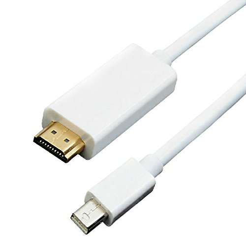 Kabalo 1.8m ThunderBolt Mini DisplayPort DP to HDMI Adapter Male-to-Male Cable For Macbook Pro Air M/M (White) - 3