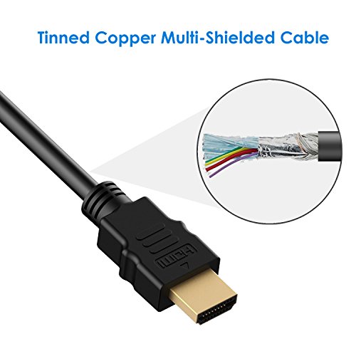 HDMI auf DVI Kabel, Rankie 3m CL3 Bewertet High Speed Bidirektionale HDMI-DVI Kabel HDTV Cable (Schwarz) – R1107B - 2