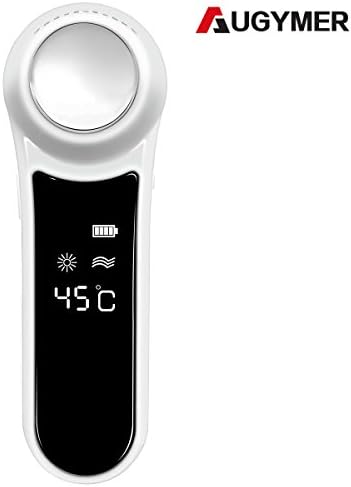 AUGYMER Facial Massager, Firming Care Anti-Wrinkle Anti-aging Tightening LED Screen Portable Hot-Cold Facial Beauty Instrument Massager USB Rechargeable