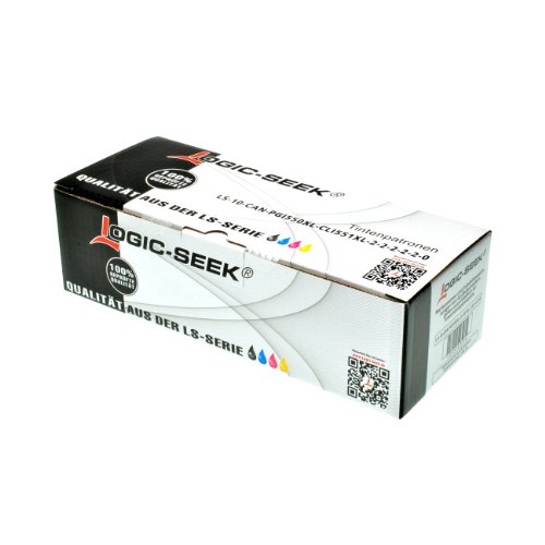 10 Logic-Seek® LS-PGI550XL LS-CLI551XL Druckerpatronen MIT CHIP und Füllstandanzeige für Canon Pixma iP7250, MG5450, MG6350, MX725, MX925, kompatibel zu PGI550BK , CLI551C , CLI551M, CLI551Y und CLI551BK - 9