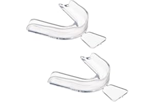 Yaun uYa 2PCS Teeth Whitening Mouth Trays Moldable Teeth Whitening Trays Teeth Mouth Guard, for Teeth Whitening Grinding Protecting, 1 ml (Pack of 1), Transparent