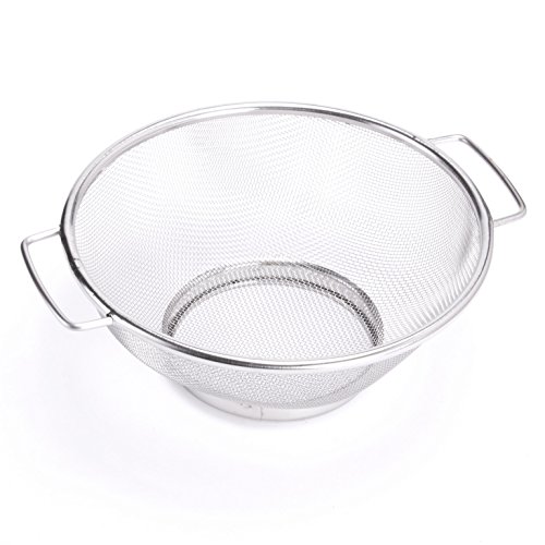 Edelstahl Küchensieb Abtropfsieb Ablaufsieb Salatsieb Sieb Seiher – 20 cm - 2