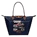 Produktbild Starsky & Hutch Ford Gran Torino Wasserdichte Leder Faltbare Umhängetasche Nylon Tasche Reisetasche Hopping faltbar Schule Handtasche