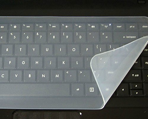 niceeshop(TM) Durchsitig Weiß Allgemein Silikon Tastatur Schutz Haut Abdeckung für 14 Zoll Laptop Notebook - 4