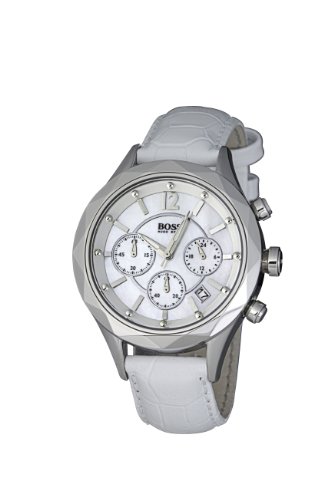 Hugo Boss Damen-Armbanduhr Ladies Iconic Chronograph Leder 1502167