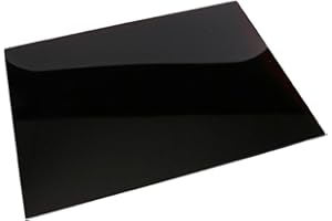 Deenz 60X52Cm Black Universal Hob Cover Plate Tempered Glass Worktop Saver Dishwasher Safe 5Mm All Types of Cookers (Hob Cover)