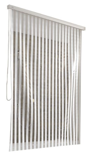 Kleine Wolke 3321100747 Duschrollo für Kleine Wolke-Leerkassette, 128 x 240 cm, weiß mit Streifen