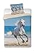 Produktbild Bettwäsche mit Pferdemotiv, Pferd am Strand Bettwäsche 100 % Baumwolle, 140 x 200 cm, 70 x 90 cm