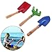 Produktbild Senoow 3 Stücke Mini Spaten Gabel Schaufel Rake Egg Set Gartengeräte Topfpflanzen Wartung Anzug Holzgriff Kinder Geschenke