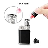 IJOY CIGPET® ANT 80W E Zigarette/E shisha Vape Box Mod Starterset, Top Refill Vaping Kit mit Sub 0,25 Ohm Verdampfkopf, Dampftank RBA 2ml, HD OLED-Anzeige Vaporizer Elektronischer Zigaretten | VW /TC (Temperaturregelung) Box Mod mit 18650 Batterie, Ohne Nikotin, Schwarz -