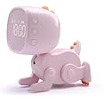 jomparis Digital Dynamic Dinosaur Bedroom Alarm Clock with Night Light Gift for Kids Boys Girls Students -Pink