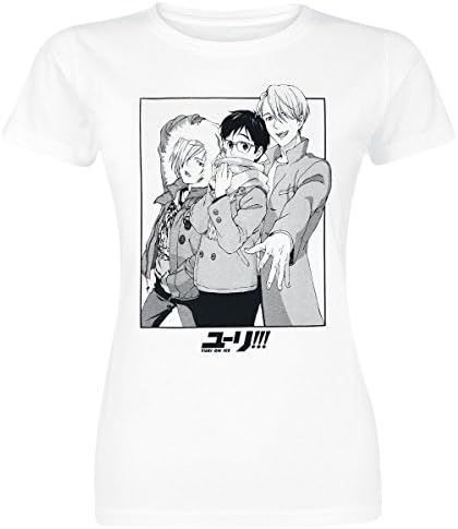 Yuri On Ice Characters Girls shirt white M