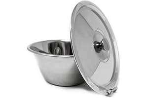 SPACE HOME Flanero con Tapa y Cierre - Flanera de Acero Inoxidable - Molde para Flan - 20 cm