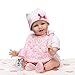 Produktbild Homesave Reborn Baby Doll Lebensechte Babypuppen Simulation Silikon Süßes Lächeln Mädchen Weihnachten Halloween