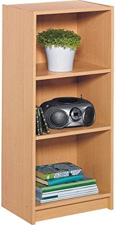 Durable Beech Effect Maine Half Width Small Extra Deep High Quality Bookcase