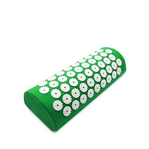 Preisvergleich Produktbild JKPA Akupressur-Kissen Für Nacken Und Schultern Akupressur-Massagekissen, Kunststoff-Akupressur-Yoga-Sportmassa... Lindern Sie Stress Schmerzen Spannung Teppich / Kissen (Color : Green)