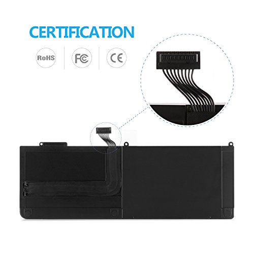 Leomisky 10.95V 7200mAh Neu Laptop Ersatz Akku Batterie for Apple MacBook Pro 15″ A1321 A1286 (Nur für Mid 2009 2010 Version), MB985/986 MC118 Series Notebook Akku mit 3 Freie Schraubendreher – 12 Monate Garantie - 5