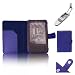 Produktbild Xtra-Funky Hülle Kompatibel mit Kindle 3 (Schwarz 6"E-Ink-Display-Tastatur-Modell), PU-Leder-Geldbörse Buch Folio-Stil Fall für Amazon mit dem Klipp auf Robotik Klapp Licht - Blau