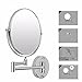 Produktbild Leydee 8-Zoll-Wand montiert erweiterte Klapp-Doppel-Side 7X / 10x Vergrößerung Spiegel Messing + hoch poliert Chrom für Make-up Kosmetik