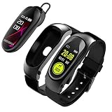 xue binghualoll,Haushaltsgegenstände, elektronisches Zubehör,Smart Watch und Headset 2 in 1 Android iOS Fitness Kalorien Armband Smart Watch