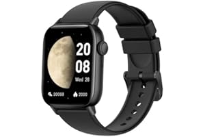 ASWEE Smartwatch Uomo Donna, 1,85'' Schermo Orologio Smartwatch con Chiamata Bluetooth e Risposta Vivavoce, Smart Watch con Contapassi, Cardiofrequenzimetro da Polso, Orologio Fitness per Android iOS