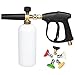 Produktbild Hsdris Hochdruckreiniger Pistole mit 5 Wasserdüse Spitze & 1L Schnee Schaum Lanze Flaschenkit für Foamer Und Auto Motorrad GartenReinigung