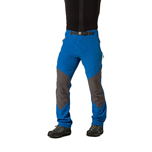 Izas Cade Pantalón de montaña, Hombre, Azul Royal/Gris Oscuro, M